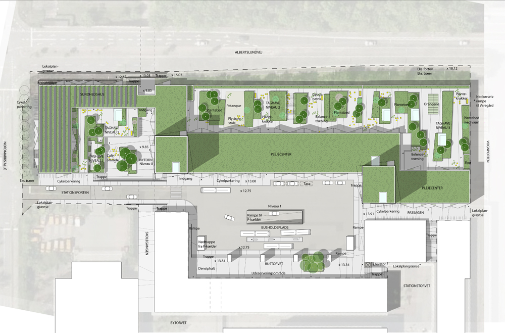 Situationsplan fra konkurrencen