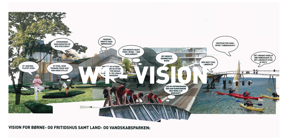 Visionen præsenteret for brugerne