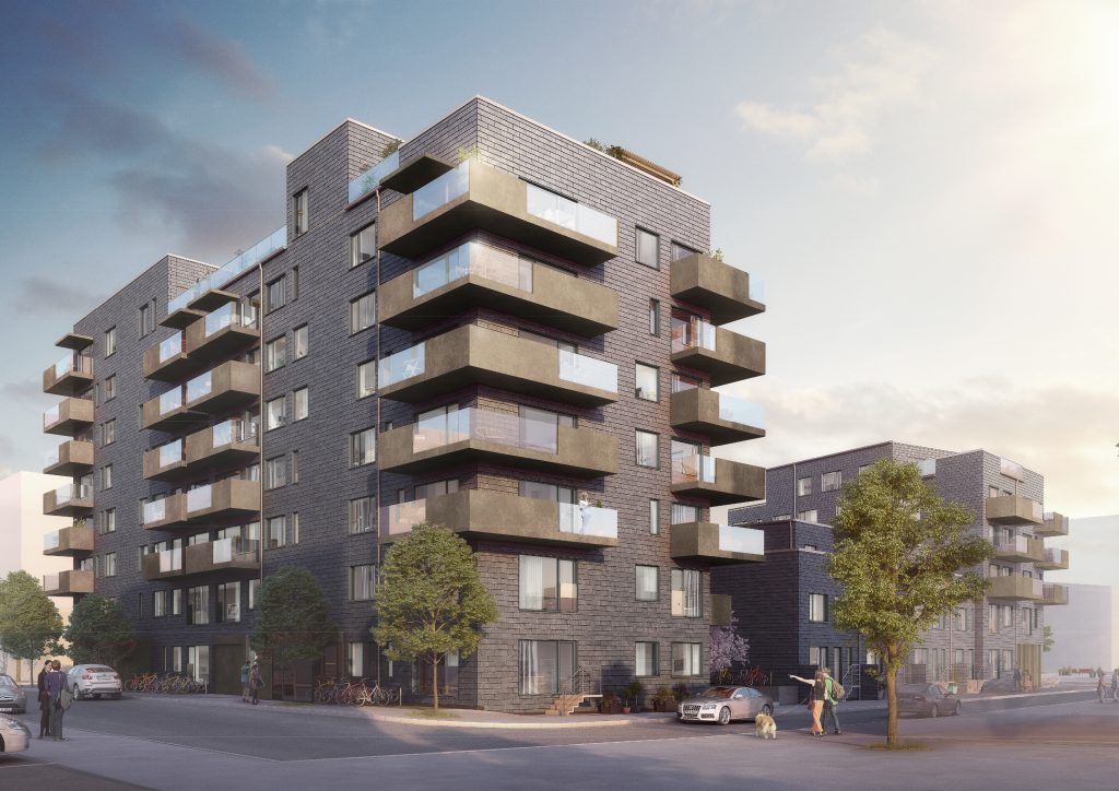 Renedering Torvet mod syd