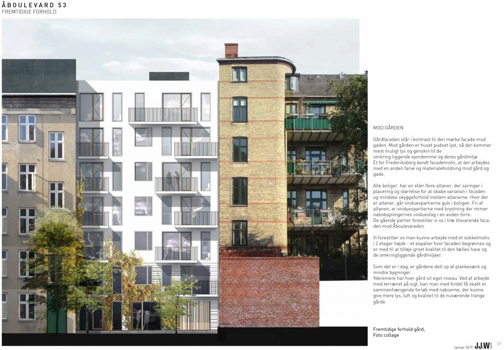 Ny facade mod gården