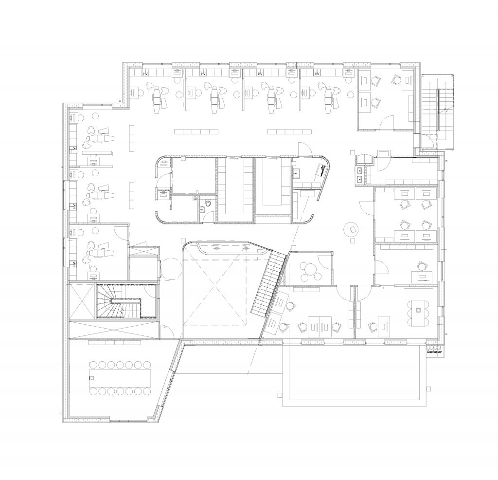 Plan af 1 sal/ Tandregulering + administration