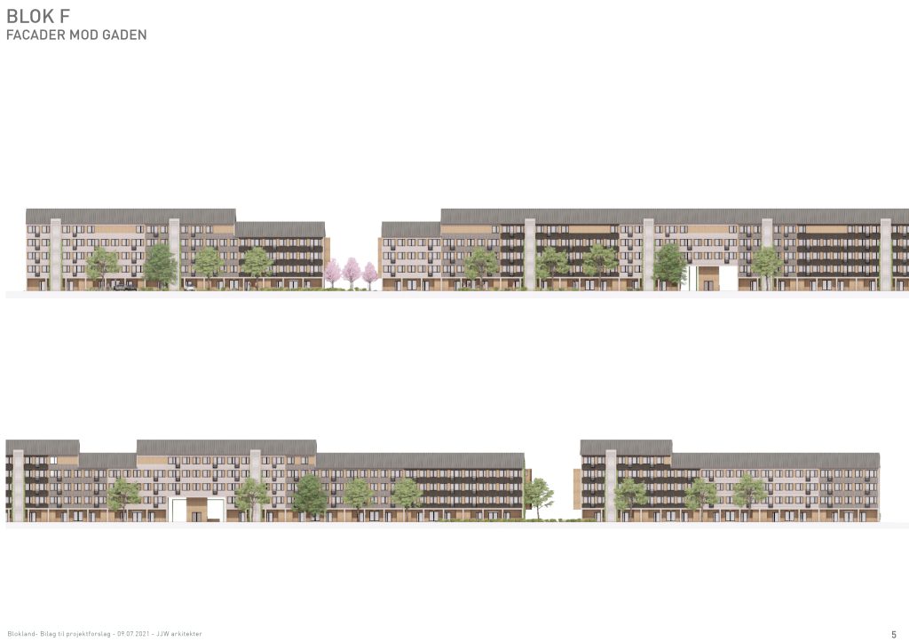 BLOK F_ facade mod ankomst/ Gaden